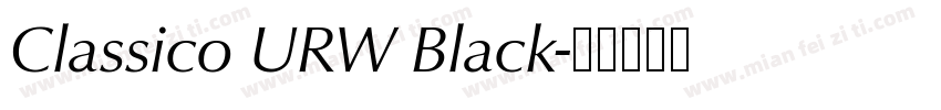 Classico URW Black字体转换